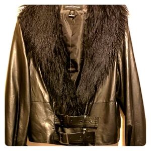 Ashley Stewart faux leather jacket